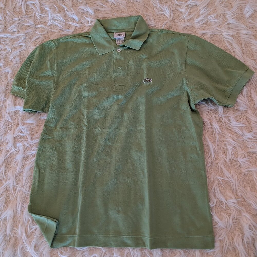 Lacoste Polo Shirt Mens Size 5 Light Green